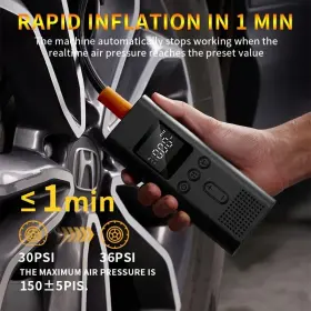 Daatj1166s Aaweal Tire Inflator Car Air Pump Compressor Electric Portable Auto 150psi&4000mah
