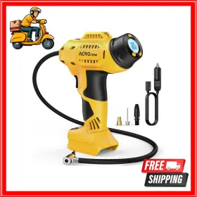 Ac-tf02-dw Acropow Cordless Tire Inflator Portable Air Compressor Pump For Dewalt 20v Battery