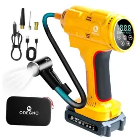 Afk Llc Ac611 Cordless Air Compressor 160psi Portable Tire Inflator With 10000mah Battery &