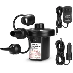 Agptek 6a1e1068fffcbdc4ed8df09d Electric Air Pump Portable With 3 Nozzles 4.5kpa Quick Fill 110v
