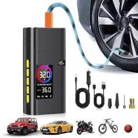 Us-ms22c Aipoway 180psi Portable Tire Inflator Air Compressor 26000mah Electric Pump With Lcd Light