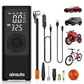 150ps Airauto 198715811391 Tire Inflator Portable Air Compressor - Smart Cordless Pump 4x Faster