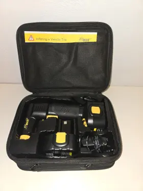 55-032140700579 Airman Rechargeable Inflator In Soft Case With Battery And 12v Power Supply