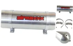 Alumtank-36-raw Airmaxxx 3 Gallon Seamless Raw Aluminum Air Tank 250 Psi 6-port