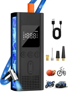 Airsure 313035793749 Tire Inflator Portable Air Compressor 150 Psi Fast Inflation Cordless Pump