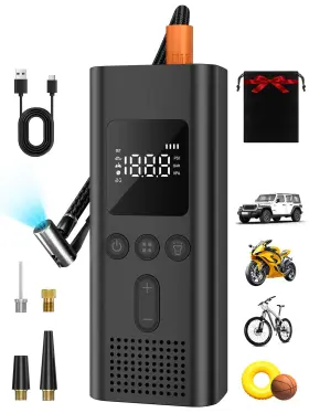 69909ca9043f20962873668a Airsure Tire Inflator Portable Air Compressor 150 Psi Fast Inflation Cordless