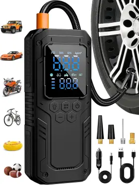 Airsure 705353599972 Tire Inflator Portable Air Compressor 5x Faster Pump For Car Tires