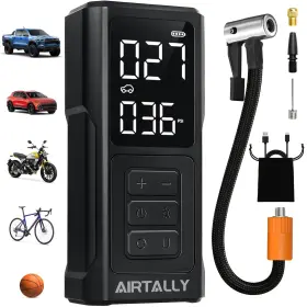 Airtally At-i7 Tire Inflator Portable Air Compressor - 150psi Quickly Inflate P