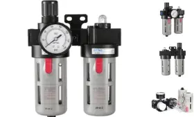 Bfc30002t Airvexalon Compressed Air Filter Regulator Lubricator Combo Airtac Bfc3000 3/8ftftnpt 0-140