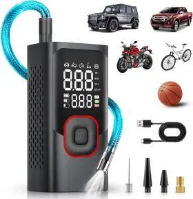 Atj-002 Akcswo Tire Inflator Portable Air Compressor 6x Faster Pump Mini For Atj-002 Akcswo Tire Inflator Portable Air Compressor 6x Faster Pump Mini For