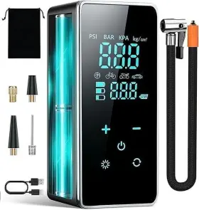 Yx-1715 Aldf Tire Inflator Portable Air Compressor-air Pump For Car-18000mah Electric Com