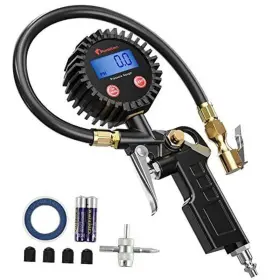 All Road 711181441796 250 Psi Air Chuck And Compressor Digital Tire Inflator With Pressure Gauge