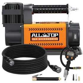 Atacr18g All-top Portable Air Compressor Tire Inflator 12v 150 Psi Offroad Pump For Trucks