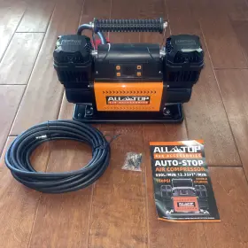 Atacr350dg All-top 12v Air Compressor With Lcd Control Panel To Preset Target Pressure 150