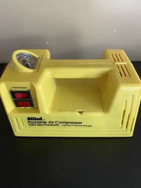 47-pac Allied Vintage Portable 12 Volt Air Compressor 220psi Tested Working Excellent