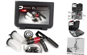 Alltrade Tools 648744 Vacuum Pump Set With Hoses Repair Components And Hydraulic Systems