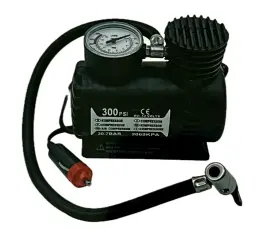 Rc008 American Red Cross 12 Volt Mini Air Compressor 300 Psi 2 Nozzles 1 Sport Needle