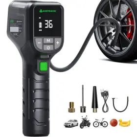 Amzap-ap52130003fbazjzfxz Ampbank Tire Inflator Portable At001 For Car With Pre