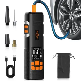 Xm-8021 Aneson Tire Inflator Portable Air Compressor 150psi Pump For Car Tires Led Lig