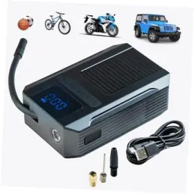 Pti-01 Angora Tire Inflator Portable Air Compressor Electric Cordless Pump