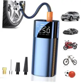 Anmu Industrial Design Co. Ltd. 717181018884 Tire Inflator Portable Air Compressor - Pump For Car Tires With