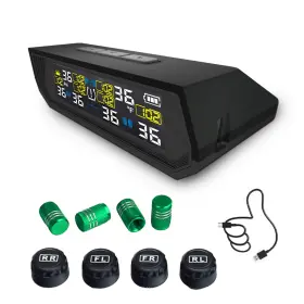 T17-4 Aovstoxic Tire Pressure Monitoring System Tpms Solar Charge Monitor With