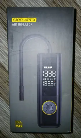 1787418 Apex Fanttik S100 Powerful Portable Air Pump And Tire Inflator With Power Bank