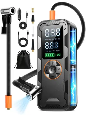 Applichef 602581111917 Tire Inflator Portable Air Compressor 150psi Electric Pump With Digital