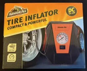 Armor All 812350267275 Tire Inflator 12v Compact Air Pump
