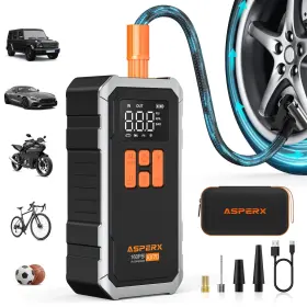 Ax70 Asperx 160psi Cordless Tire Inflator Air Compressor Portable Rechargeable A