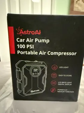Astroai 01100 Air Compressor Tire Inflator Portable Pump 100psi For Car Tires 12v
