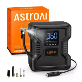 Astroai 313025272223 Portable Tire Inflator 150psi 12v Dc Air Compressor With Digital Pressure Gauge