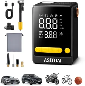 Astroai 313111765790 L10 Mini Tire Inflator Portable Air Compressor 150psi Pump For Car T
