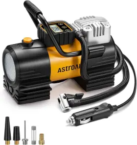 Astroai 394485228111 Tire Inflator Portable Air Compressor Up To 150 Psi Pump For Car Dc