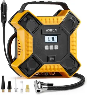 Astroai 705353157448 Portatil Compresor De Aire Bomba Para Auto Carro Inflador Llantas Bicicleta