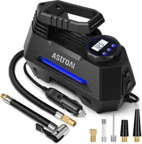 Astroai 726084088009 Tire Inflator Portable Air Compressor Pump For Car Tires-car Accesso