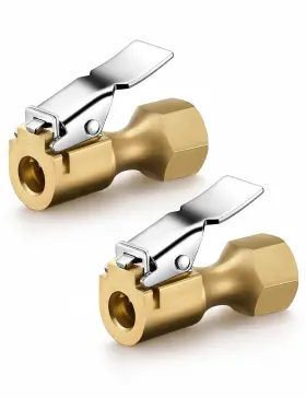 Astroai 767452943582 Air Chuck Heavy Duty Open Flow Lock On Tire With Clip For Inflator Gauge