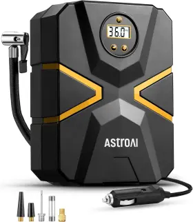 Astroai Acac3676ye-uk S1 Tire Inflator Portable Air Compressor 12v Dc Digital Car Pump 1