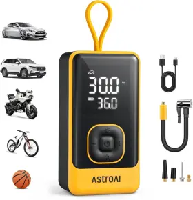 Astroai Acacl7airye-ca L7 Air Tire Inflator Portable Compressor 150psi Electric Cordless B