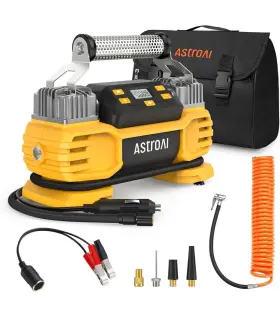 Airun-t2 Astroai Portable 160 Psi Dc Heavy Duty Tire Inflator Pump Auto Shutoff