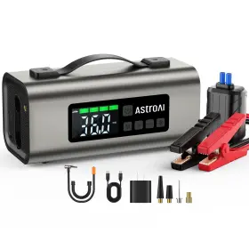 2500a Astroai Mf159 Portable Jump Starter With Air Compressor 150psi Car Battery J
