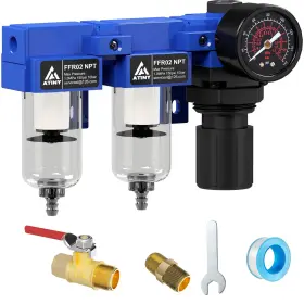 Ffr02b2 Atiny 1/4 Inch Npt Compressed Air Dryer Pressure Regulator Filter Combo Compres
