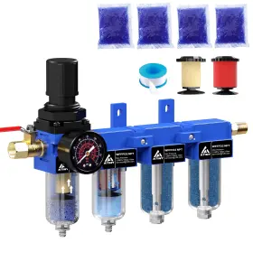 Wfff02u Atiny 1/4ftft Npt Compressed Air Dryer 4 Stage Drying System Brass Filter