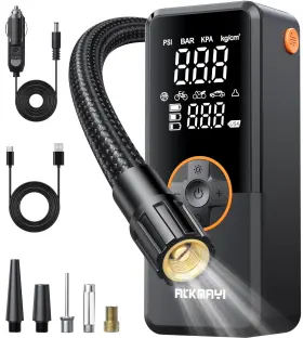 Atkmayi 753873637780 Tire Inflator Portable Air Compressor 150psi Pump For Car Tires Cordles
