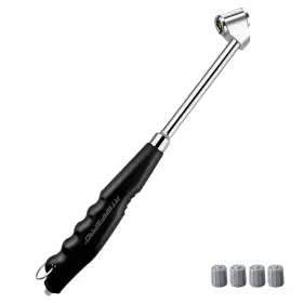 Gp3015h-1 Atsafepro Dual Head Tire Pressure Gauge - 10-150 Psi/1-10 Bar And 12.7 Inch Lengt