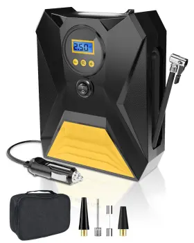 23-001-212 Atsanc Tire Inflator 12v Dc Portable Air Compressor With Auto-shutoff Design