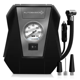 S-abac-01 Autobasics Tire Inflator Portable Automatic Air Compressor - 300 Psi Pump With Built