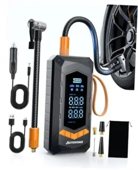 Autovoke 199284336674 Tire Inflator Portable Air Compressor 8x Faster 150psi Cordless Pump For