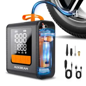 Alfauxqp011019001 Auxbeam Air Compressor Tire Inflator Fit Car Moto Bike Tires Pump Portable