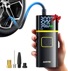 Auxito 705353760037 As1 Tire Inflator Portable Air Compressor - 150psi Bike Pump 1min Fast In